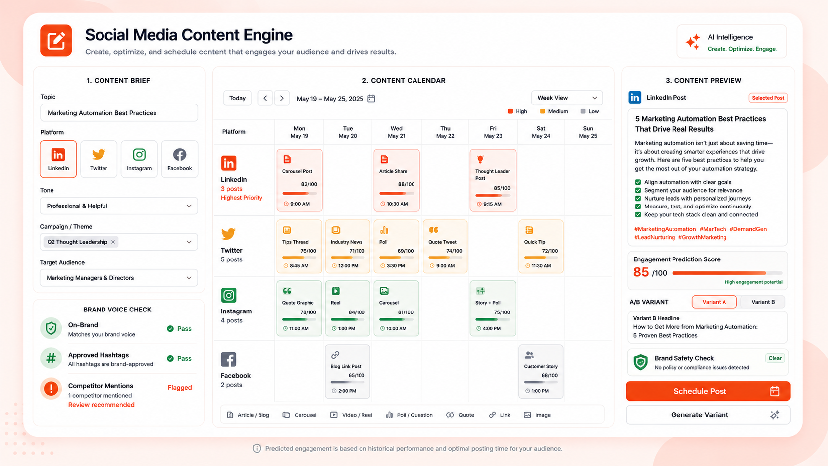 Social Media Content Engine